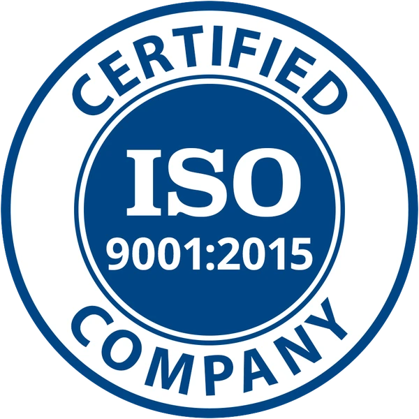 ISO 9001:2015 Certified Company Award